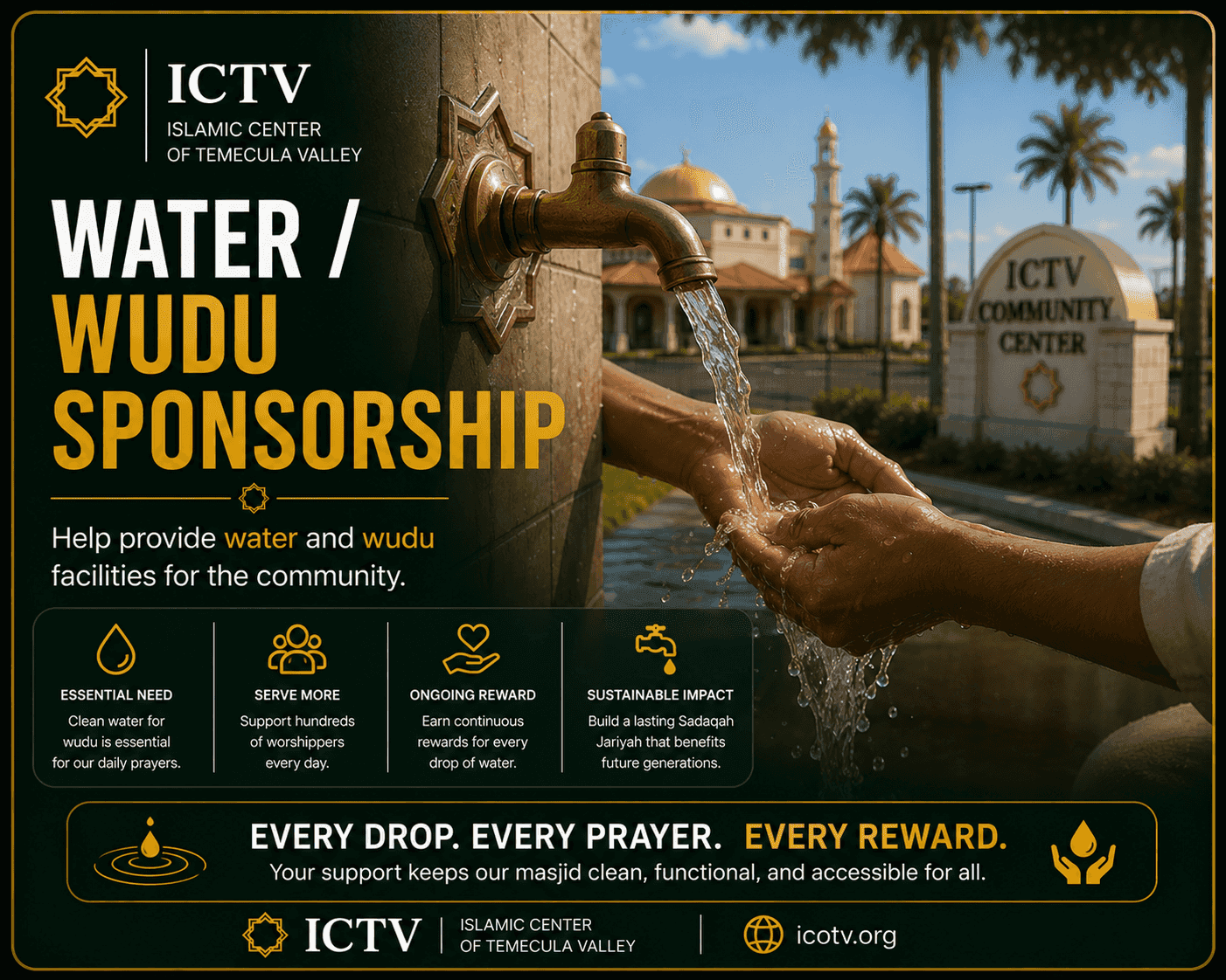 Water / Wudu Sponsorship