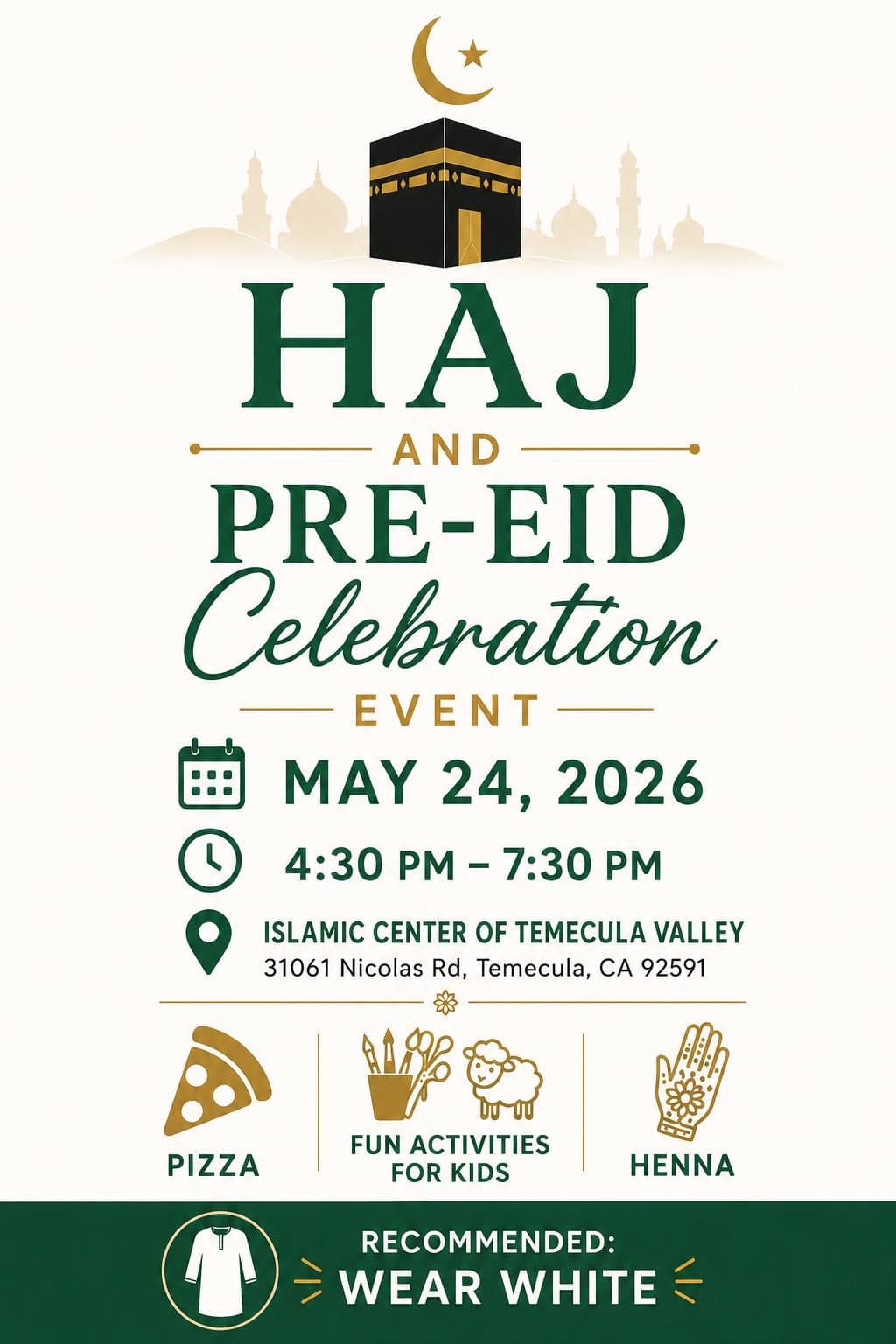Hajj and Pre-Eid Celebration